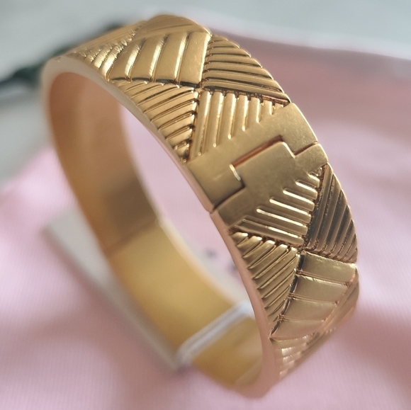 kate spade NEW YORK Patchwork Bangle, Gold-Plated, NWT - Picture 16 of 16